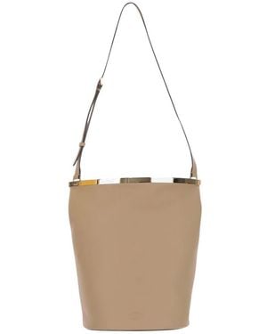 Tod's Leather Bucket Bag - White
