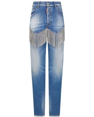 DSquared² Regular Mid Rise Jeans - Blue
