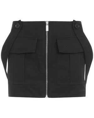 Off-White c/o Virgil Abloh Cotton Straps Cargo Mini Skirt - Black