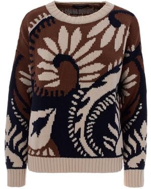 Weekend by Maxmara Knitted Crew Neck Sweater - Black