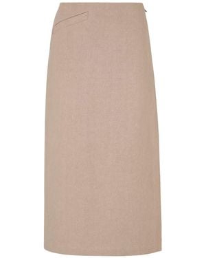 Fendi Linen Skirt - Natural