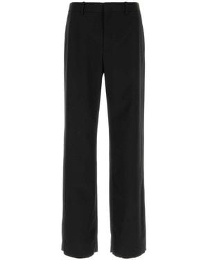Gucci Flat Front Trousers - Black
