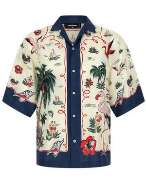 DSquared² Printed Shirt - Blue