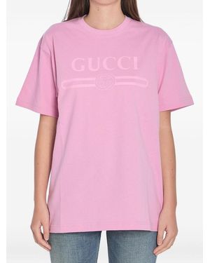 Gucci Printed T-Shirt - Pink
