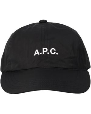 A.P.C. Logo Baseball Hat - Black