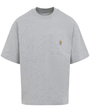Carhartt Heather Crew Neck T-Shirt - Gray