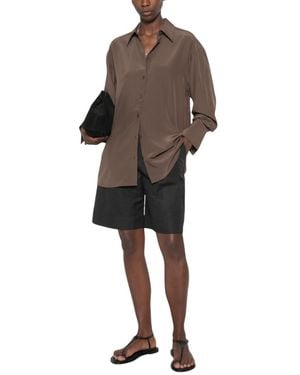 TOTEME Relaxed Solid Shirt - Brown