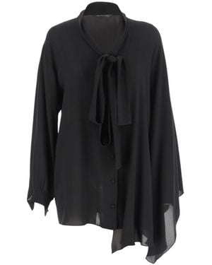 Balenciaga Silk Top - Black