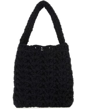 Marco Rambaldi Chunky-Knit Shoulder Bag - Black