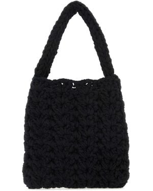 Marco Rambaldi Chunky-Knit Shoulder Bag - Black