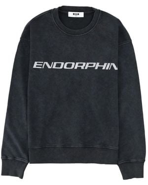 MSGM Crew Neck Sweatshirt - Black