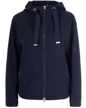 Herno Solid Hood Jacket - Blue