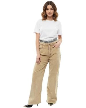 DSquared² Relaxed Fit Pants - Natural