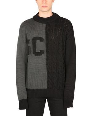 Gcds Crew Neck Sweater - Black