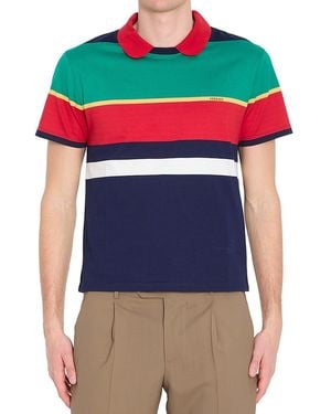 Versace Striped T-Shirt - Blue