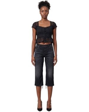 Balenciaga Straight Capris Pants - Blue