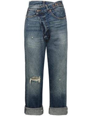 R13 Relaxed High Rise Jeans - Blue