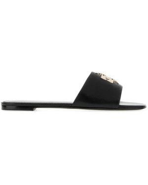 Tory Burch Logo Signature Flats - Black