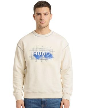 BOSS Crew Neck Sweatshirts - White