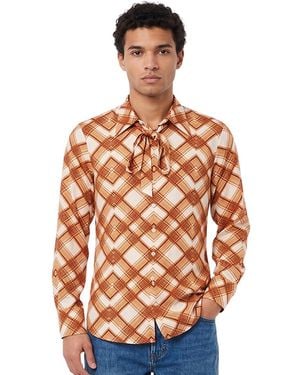 DSquared² Slim Geometric Shirt - Brown