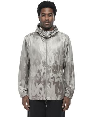 McQueen Printed Regular Jacket - Grey