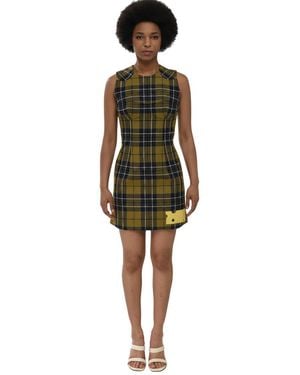 Off-White c/o Virgil Abloh Crew Neck Mini Dress - Green