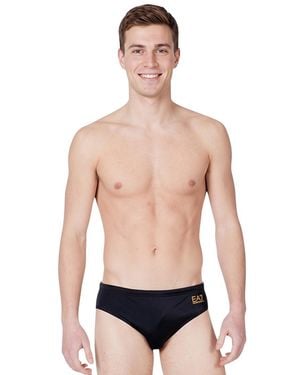 EA7 Logo Swim Briefs - Blue