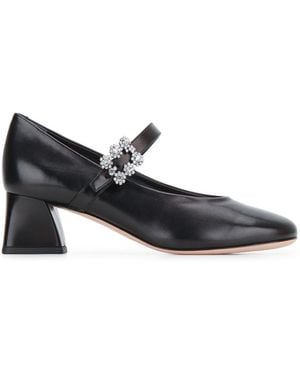 Roger Vivier Leather Pumps - Black