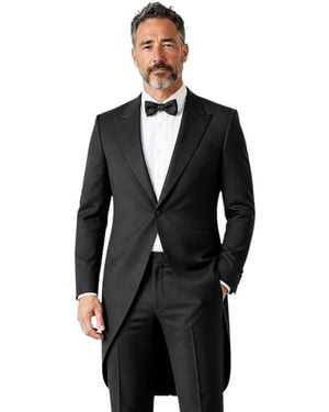 Corneliani Peaked Lapel Blazer - Black