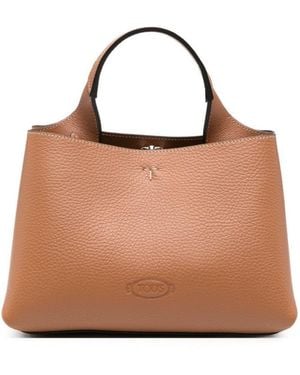 Tod's Logo Micro Satchel - Brown