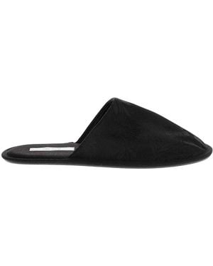 The Row Textured Frances Mule - Black