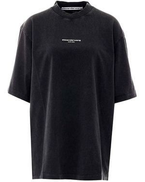 Alexander Wang Logo Crew Neck T-Shirt - Black