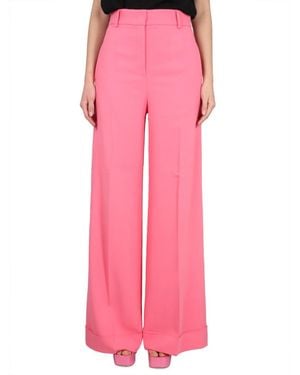 Moschino Regular Flat Front Pants - Pink