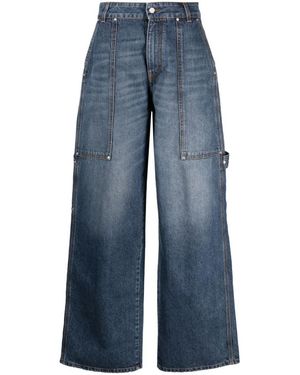 Stella McCartney Wide Leg Denim Jeans - Blue