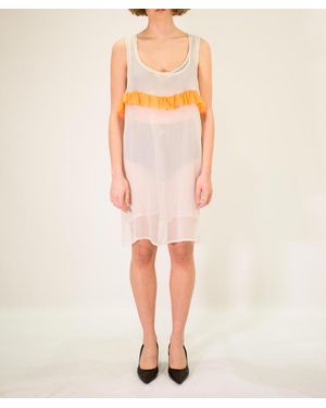 LA ROSE Long Silk Dress - Orange