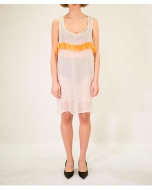 LA ROSE Long Silk Dress - Orange
