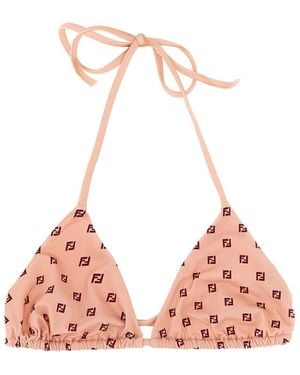 Fendi Printed Bikini Top - Pink