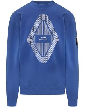 A_COLD_WALL* Crew Neck Sweatshirt - Blue