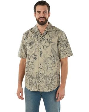 DSquared² Regular Printed Shirt - Green