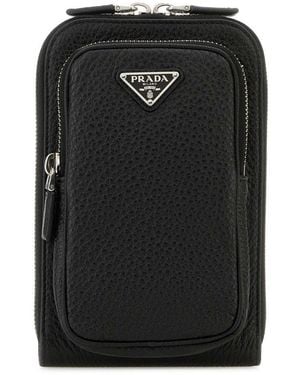 Prada Leather Phone Cover - Black