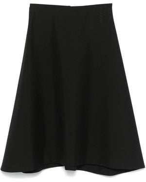 Marni Virgin-Wool Midi Skirt - Black