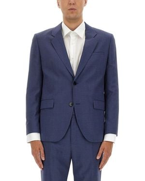 HUGO Notched Lapel Blazer - Blue