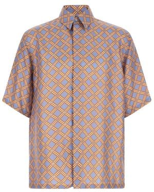 Fendi Oversized Geometric Shirt - Pink
