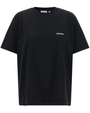 Off-White c/o Virgil Abloh Graphic Crew Neck T-Shirt - Black
