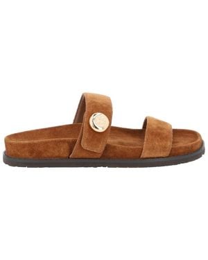 Tory Burch Slip On Sandals - Brown