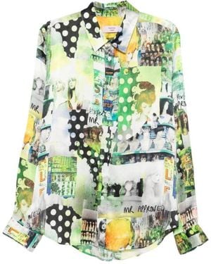 Martine Rose Regular Printed Shirt - Green