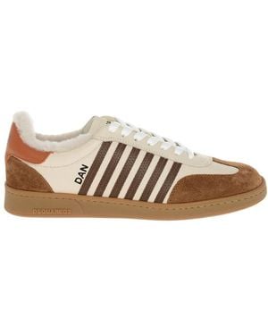 DSquared² Stripes Boxer Sneakers - Natural