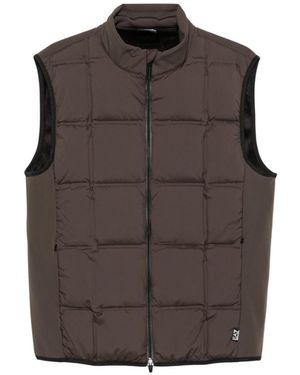 EA7 Quilted Sleeveless Jacket - Brown