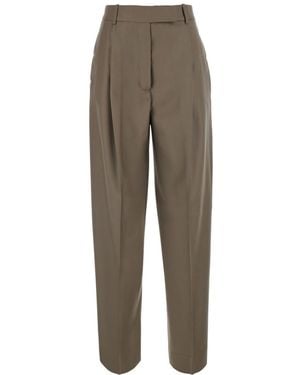 Rohe Regular Pleated Pants - Gray