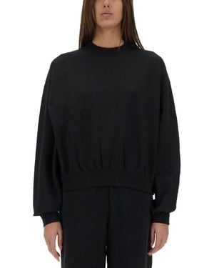 Y-3 Solid Crew Neck Sweatshirt - Black